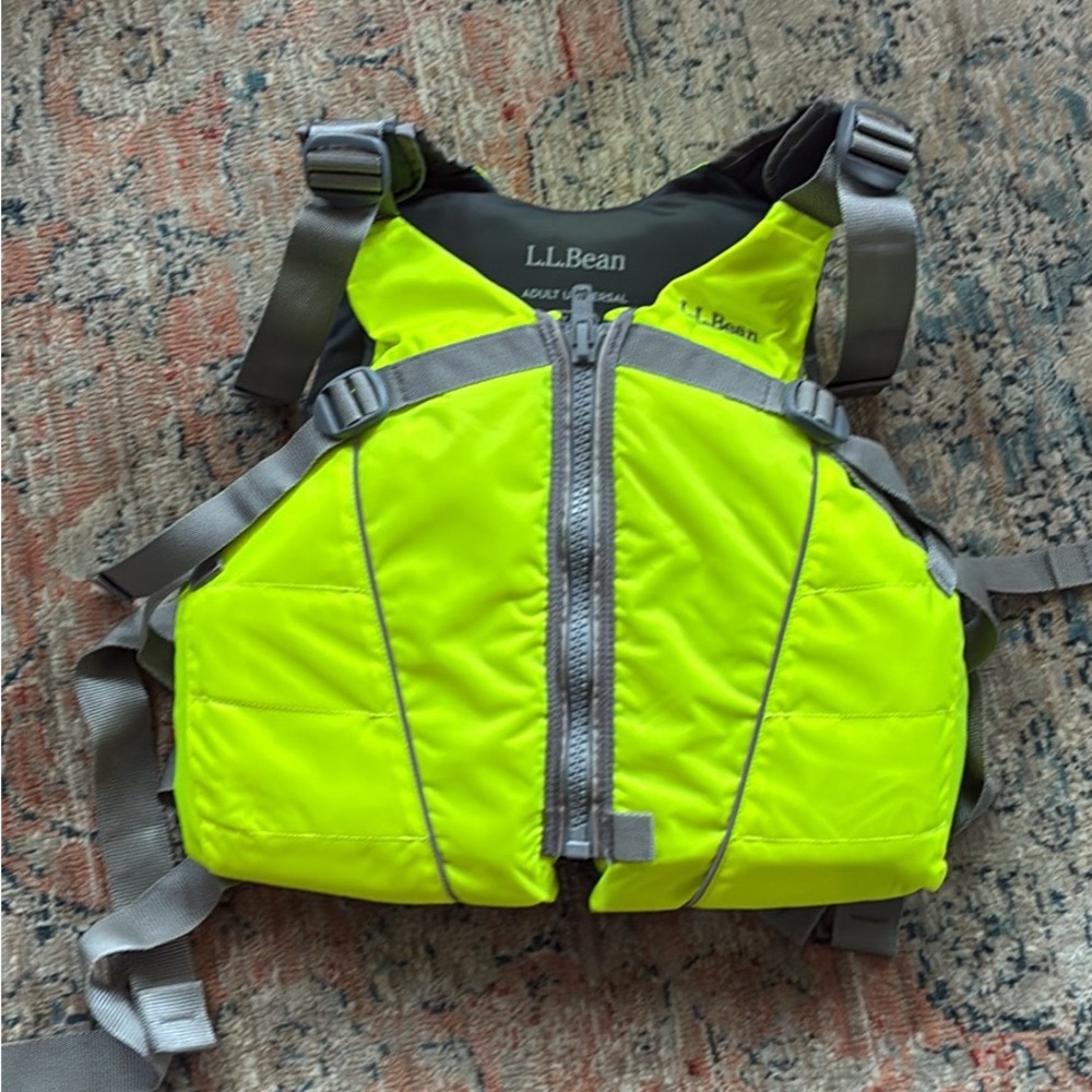 New - L.L. Bean Adult High-Visibility Yellow Life Jacket